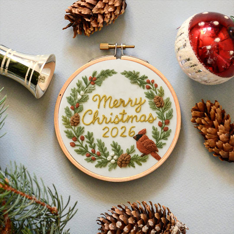 Rubbyoo Embroidery Kit - Merry Christmas | Unique Christmas Handicraft | New Year Gifts For Friends - image 3