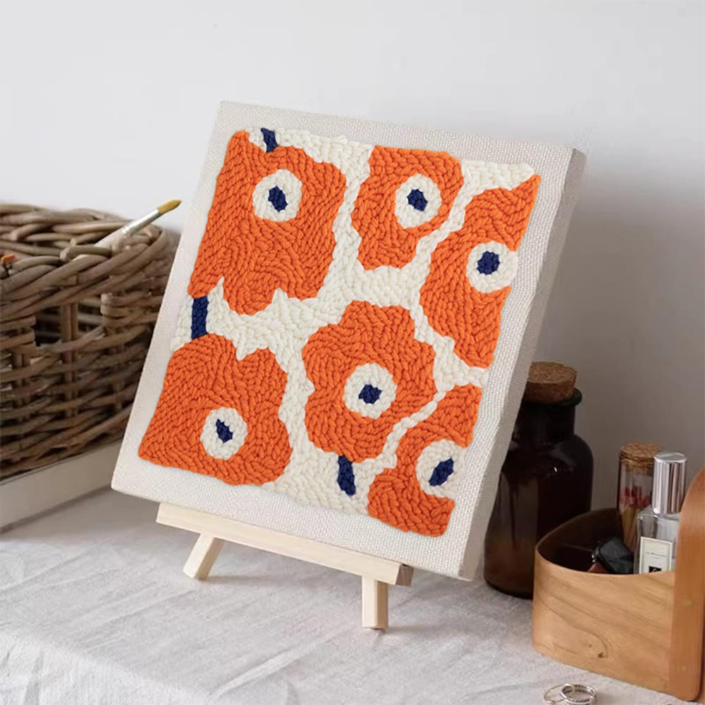 Vibrant Flower Square Punch Needle Kit - Unique Birthday For Friends | Perfect For Room Decoration - image 2