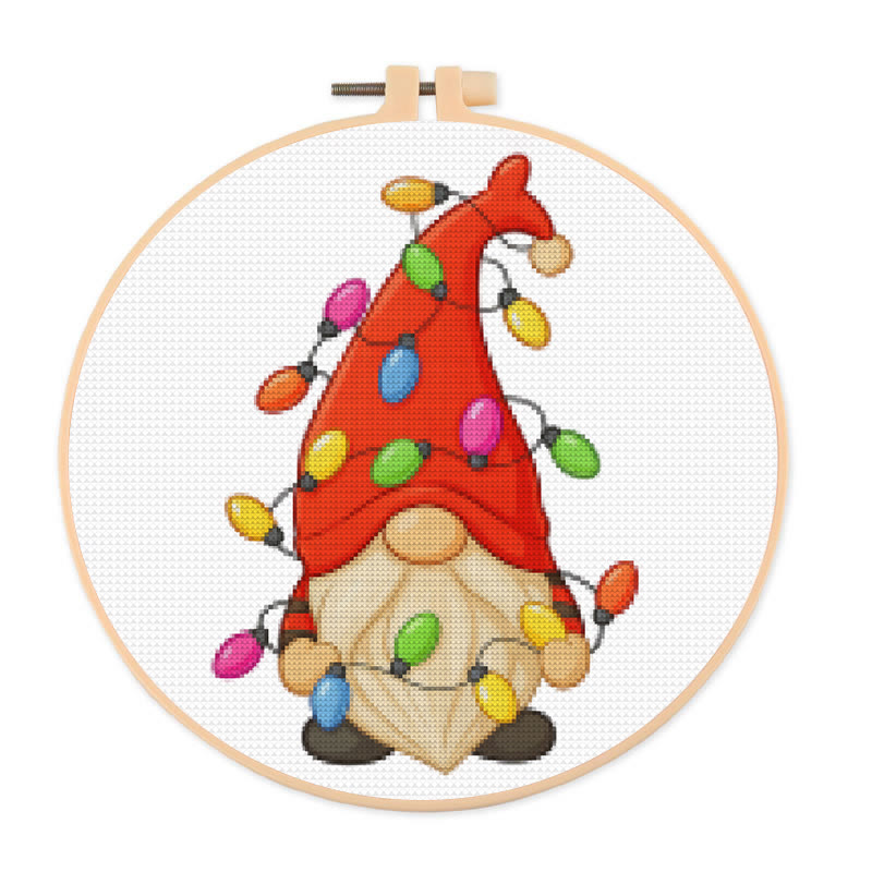 Cross Stitch Kit - Santa Claus | Diy Christmas Handicraft | New Year Decor Present  - 20×20cm - image 1