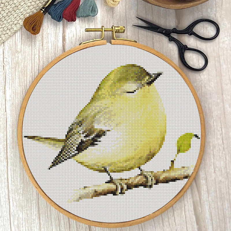 Cross Stitch Kit - Vireo Bird | Handicraft For Bird Lovers | Needle Artwork For Starter - image 2