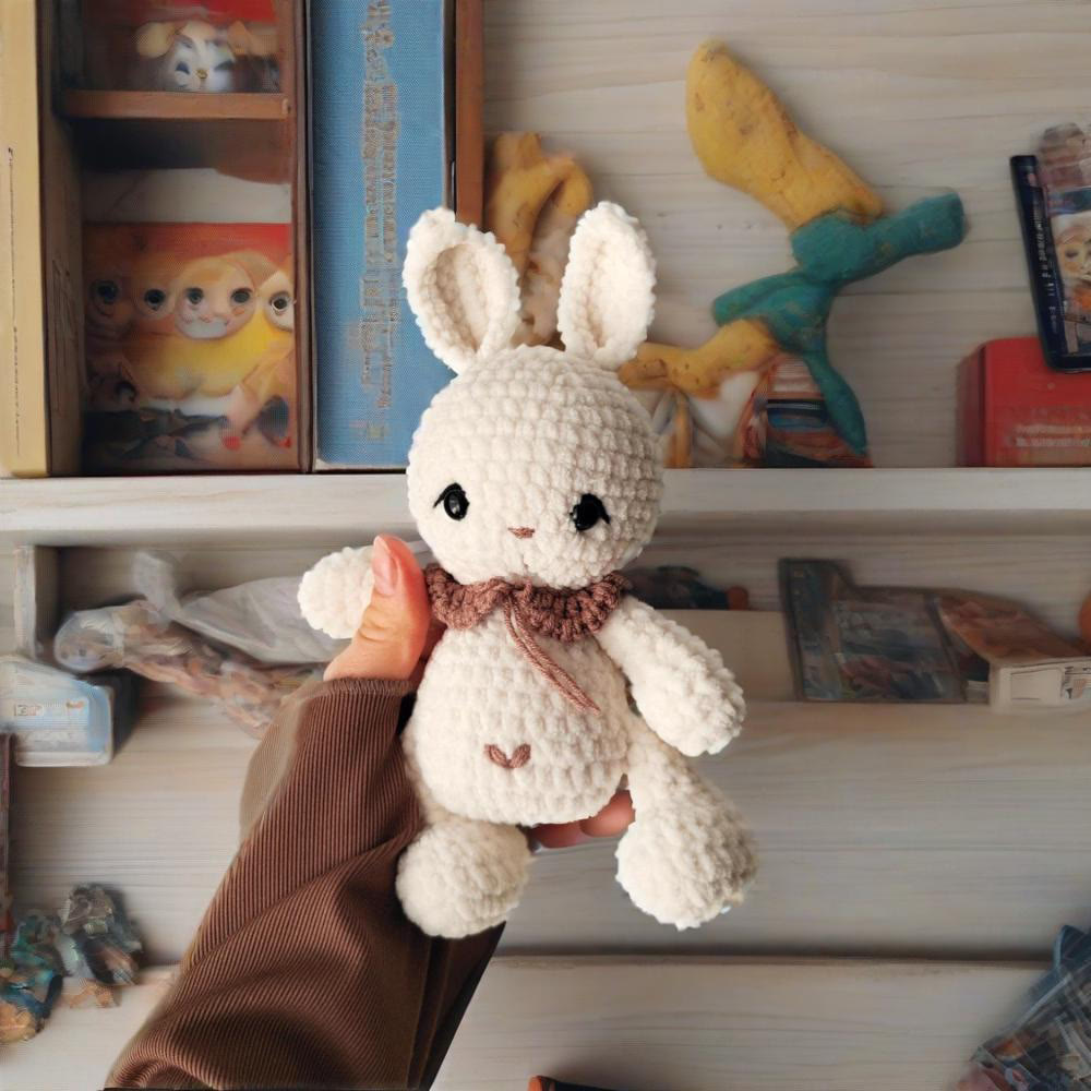 Diy Handmade Lovely Bunny Crochet Kit - Fashion Bag Pendant | Handmade Baby Toys  - image 3