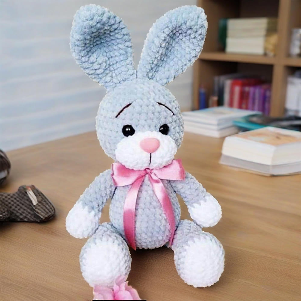 Diy Handmade Plush Rabbit Crochet Kit - Home Decorative Handicraft  | Unique Birthday Gifts Ideal  - Diy Handmade Plush Rabbit Crochet Kit - image 1