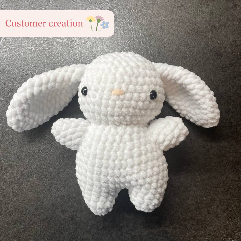 Diy Handmade Chubby Bunny Crochet Kit - Handmade Birthday Gifts For Child | Adorable Animal Craft - image 6