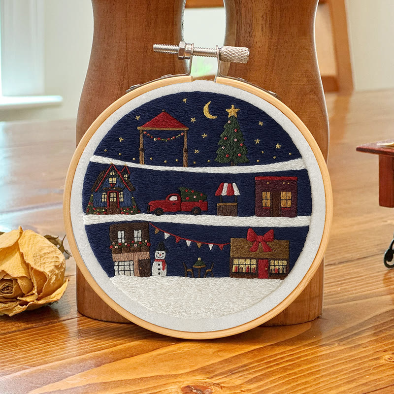 Rubbyoo Embroidery Kit - Wonderful Christmas Eve | Unique Christmas Gifts | Christmas Tree Ornaments - image 7