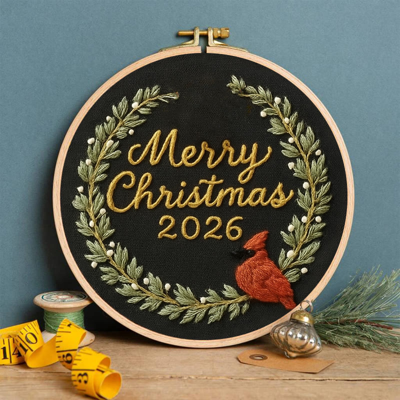 Rubbyoo Embroidery Kit - Marry Christmas Celebration | New Year Handicraft | Festive Hanging Decoration - image 4