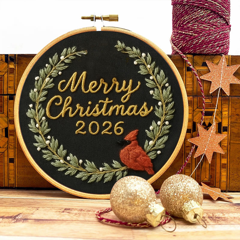 Rubbyoo Embroidery Kit - Marry Christmas Celebration | New Year Handicraft | Festive Hanging Decoration - image 3