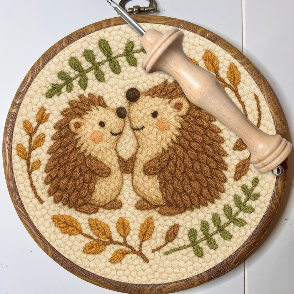 Heartwarming Hedgehog Punch Needle Kit - Cute Animal Handicraft | Perfect Needlework For Craft Lovers - image 5