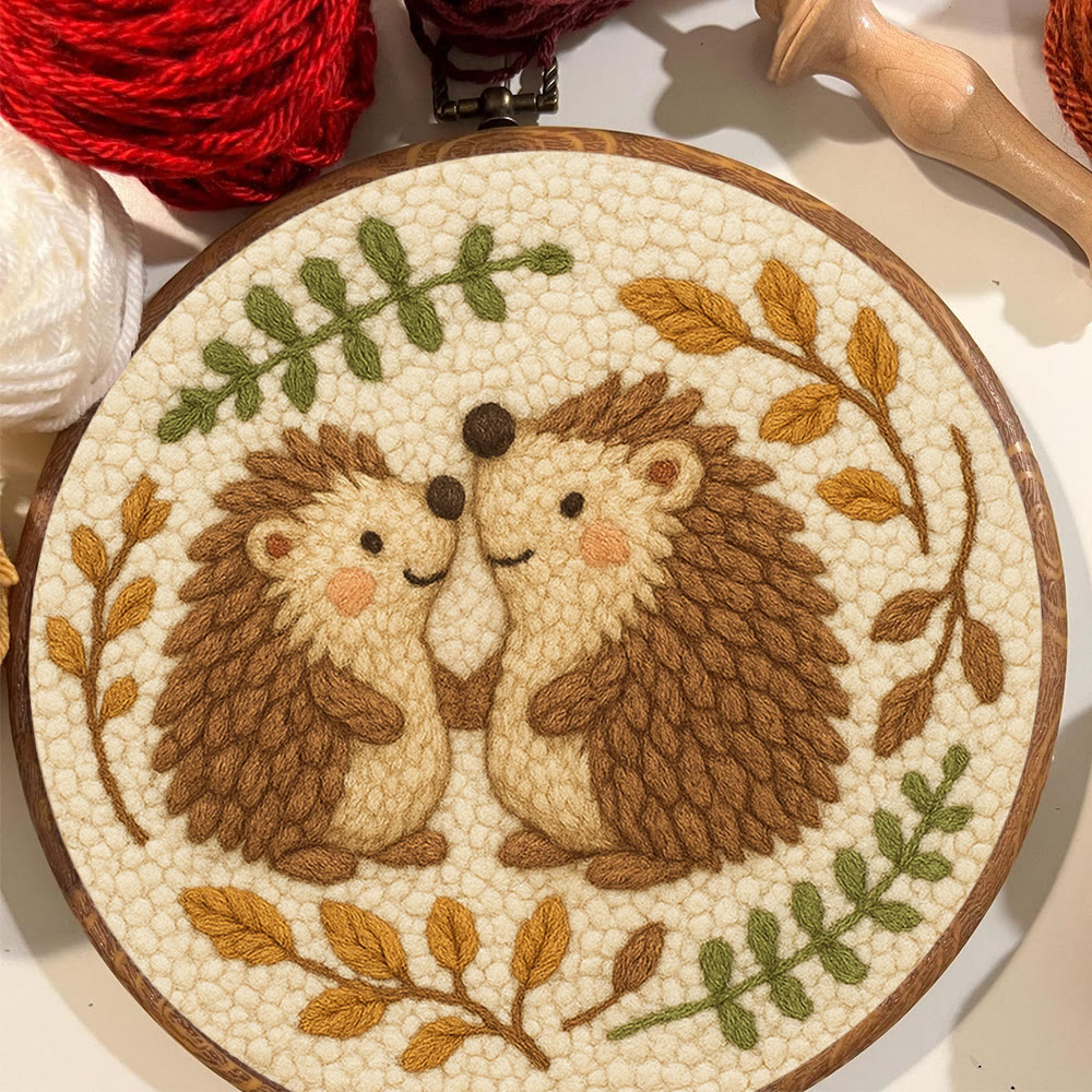 Heartwarming Hedgehog Punch Needle Kit - Cute Animal Handicraft | Perfect Needlework For Craft Lovers - image 4