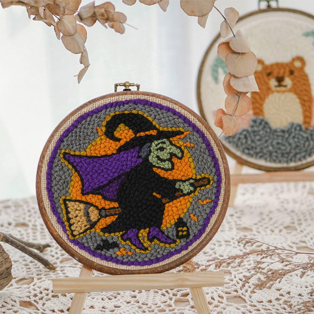 Magic Wizard Punch Needle Kit - Spooky Halloween Gift | Ideal Craft For Home Decor - image 6