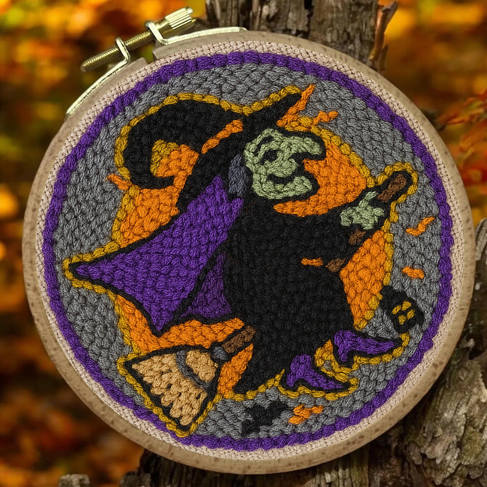 Magic Wizard Punch Needle Kit - Spooky Halloween Gift | Ideal Craft For Home Decor - image 3