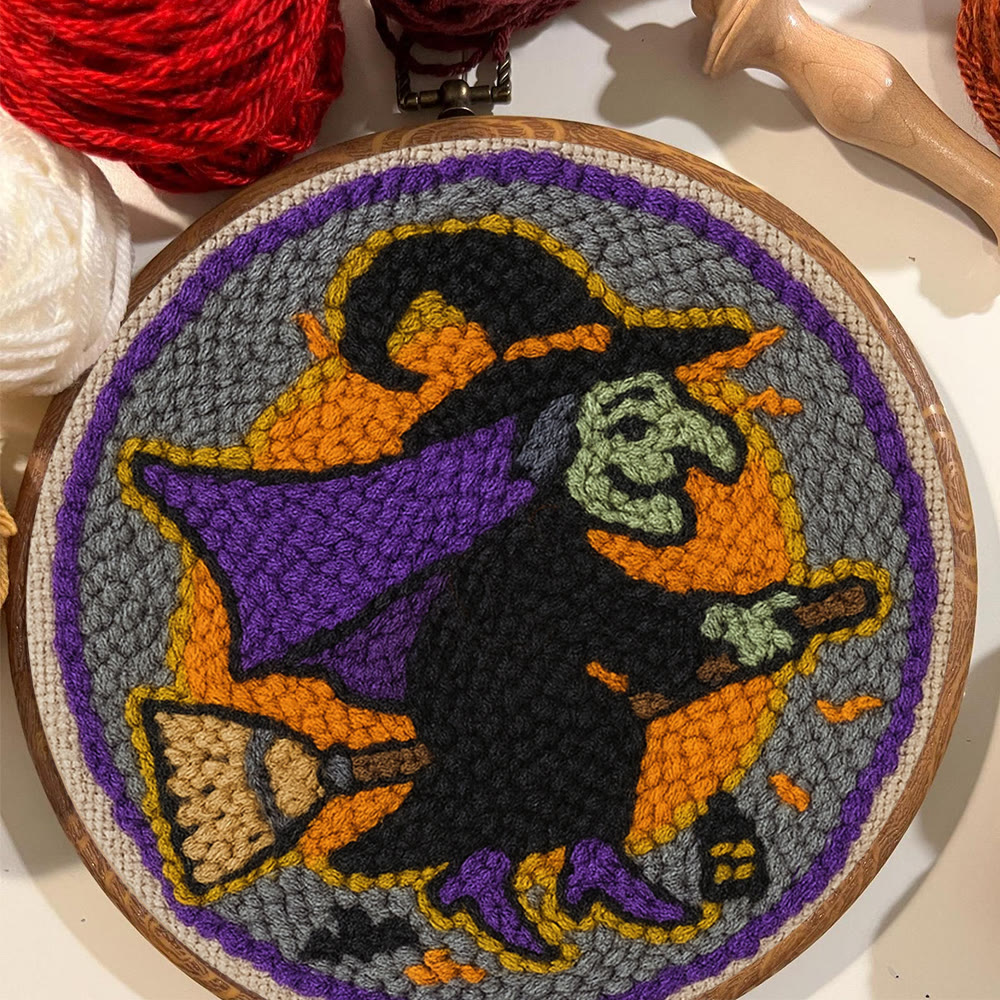 Magic Wizard Punch Needle Kit - Spooky Halloween Gift | Ideal Craft For Home Decor - image 2