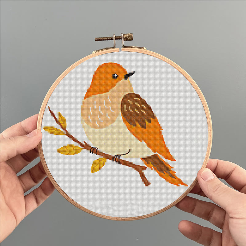  Cross Stitch Kit - Elegant Bird | Adorable Animal Craft | Unique Handmade Ornament - image 2