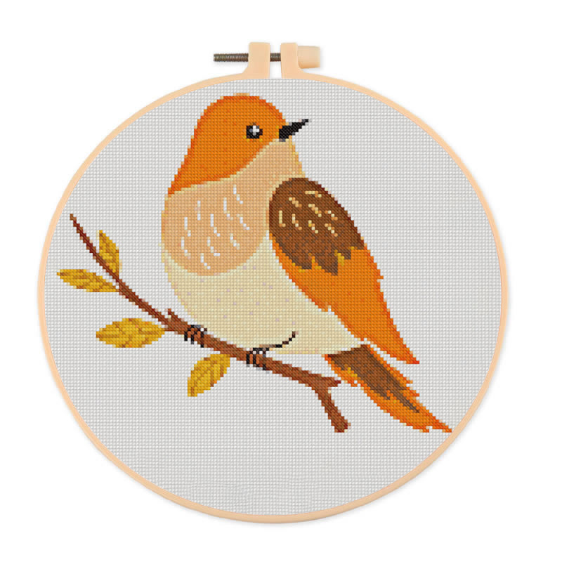  Cross Stitch Kit - Elegant Bird | Adorable Animal Craft | Unique Handmade Ornament - 20×20cm - image 1