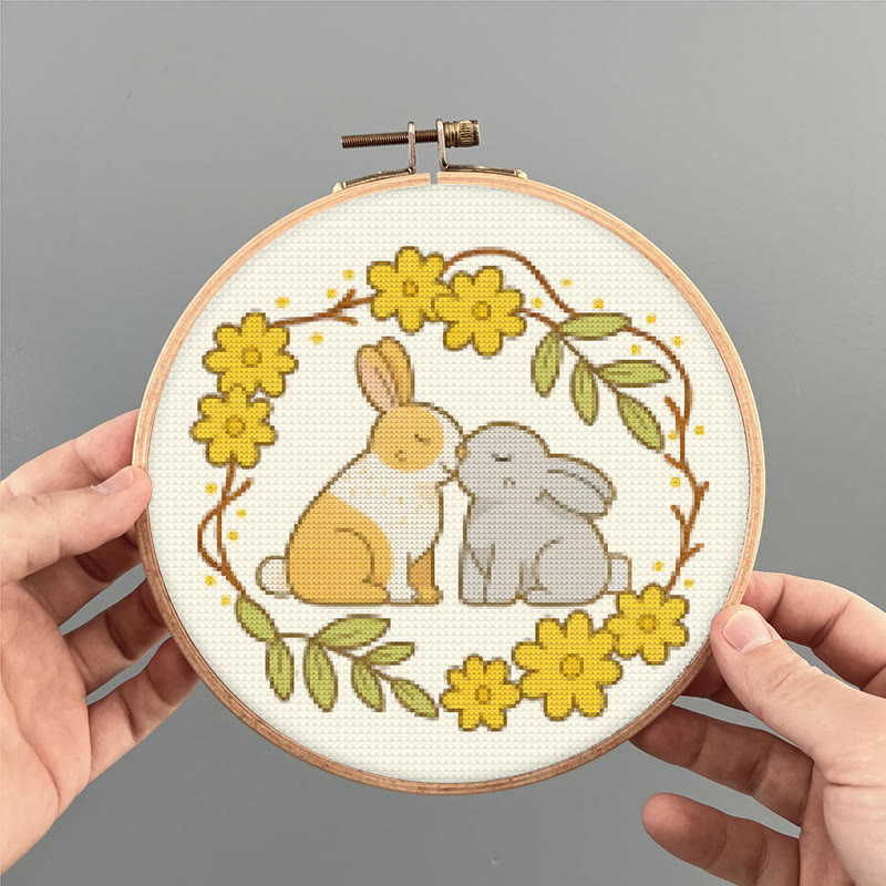 Cross Stitch Kit - Love Rabbit | Nice Wedding Handmade Gifts | Perfect For Lover - image 9