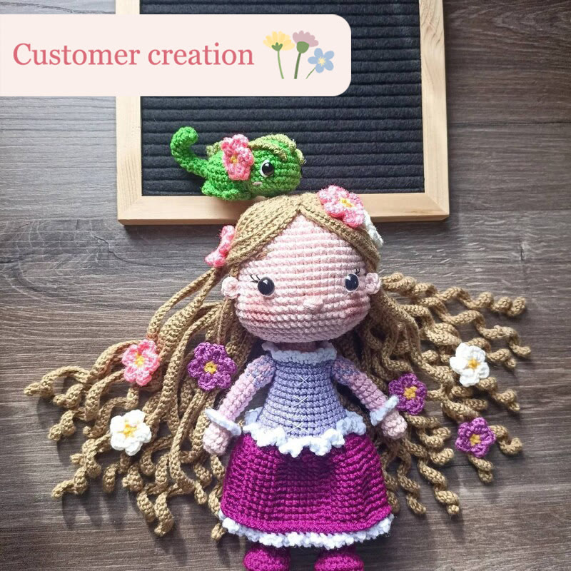 Diy Handmade Beautiful Princess Crochet Kit - Handmade Crocheted Doll | Unique Fashion Pendants - image 8