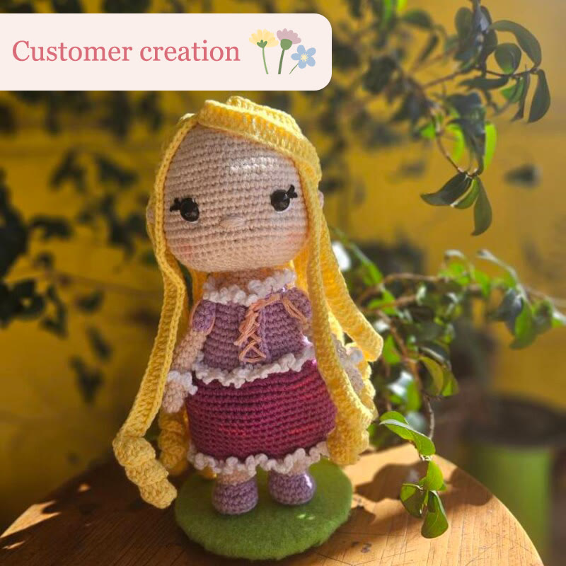 Diy Handmade Beautiful Princess Crochet Kit - Handmade Crocheted Doll | Unique Fashion Pendants - image 7