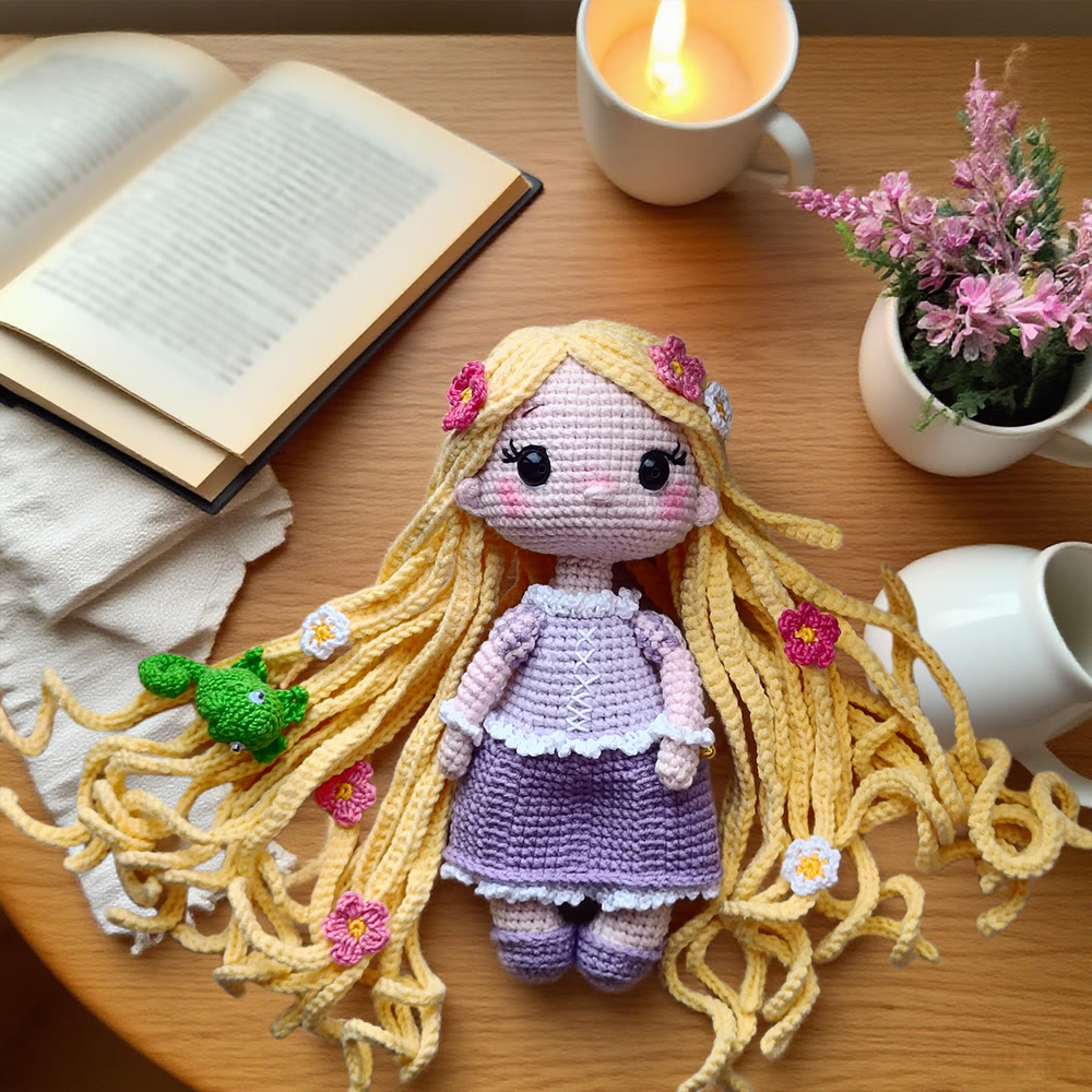 Diy Handmade Beautiful Princess Crochet Kit - Handmade Crocheted Doll | Unique Fashion Pendants - Diy Handmade Beautiful Princess Crochet Kit - image 1