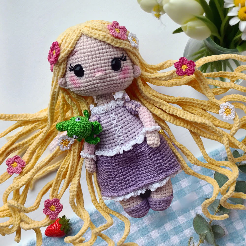 Diy Handmade Beautiful Princess Crochet Kit - Handmade Crocheted Doll | Unique Fashion Pendants - image 2