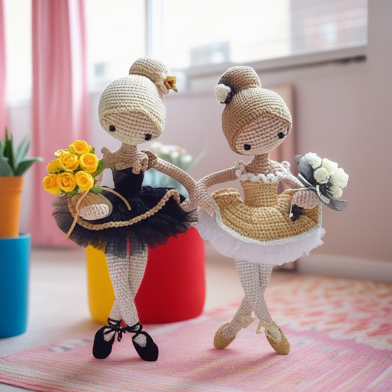 Diy Handmade Dancing Girls Crochet Kit - Crocheted Plush Doll Collection | Perfect Gift For Dancing Lovers - image 2