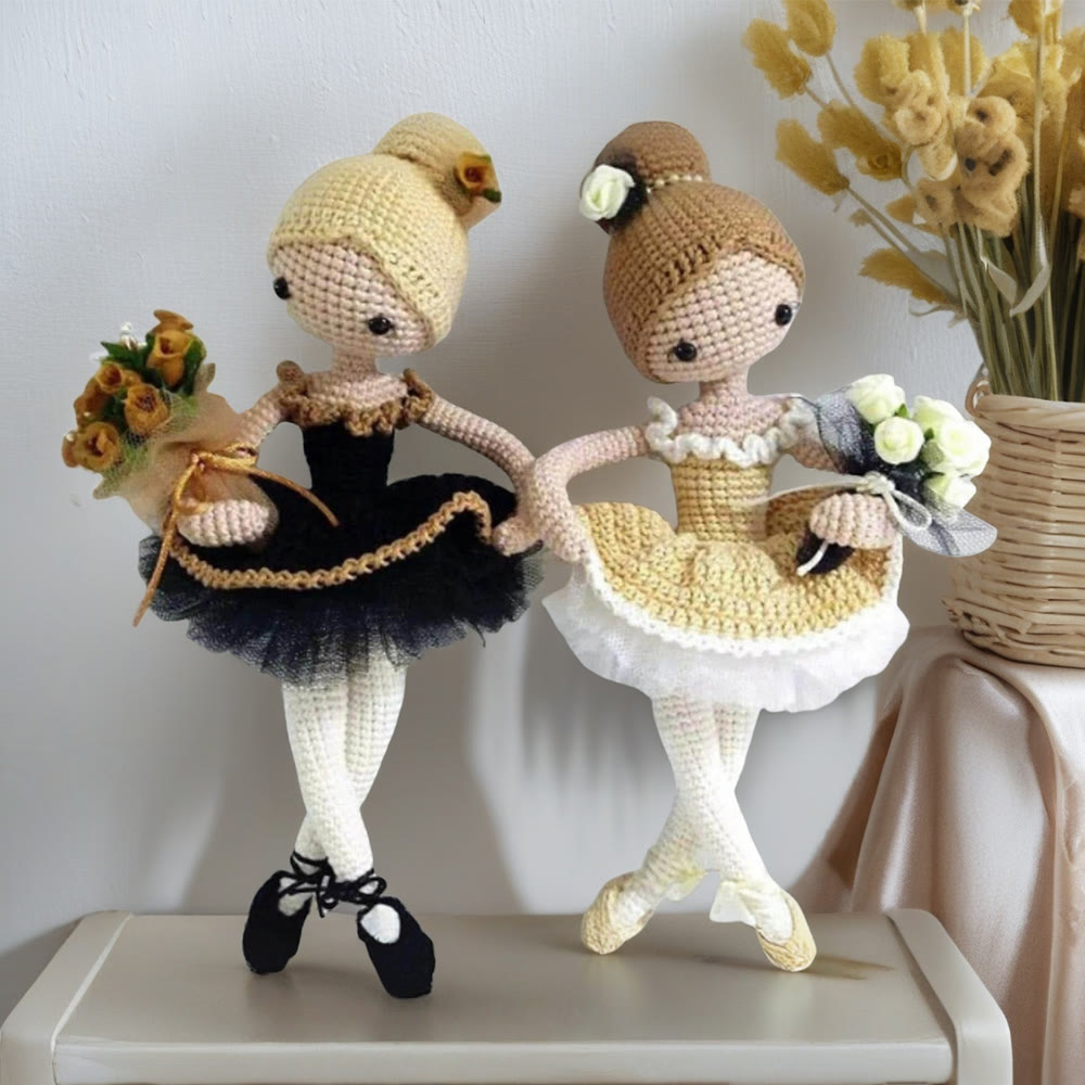 Diy Handmade Dancing Girls Crochet Kit - Crocheted Plush Doll Collection | Perfect Gift For Dancing Lovers - Diy Handmade Dancing Girls Crochet Kit - image 1