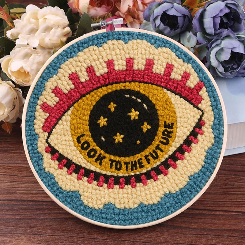 Look To The Future Punch Needle Kit - Decorative Needle Craft | Handmade Birthday Gifts For Friends  - image 2