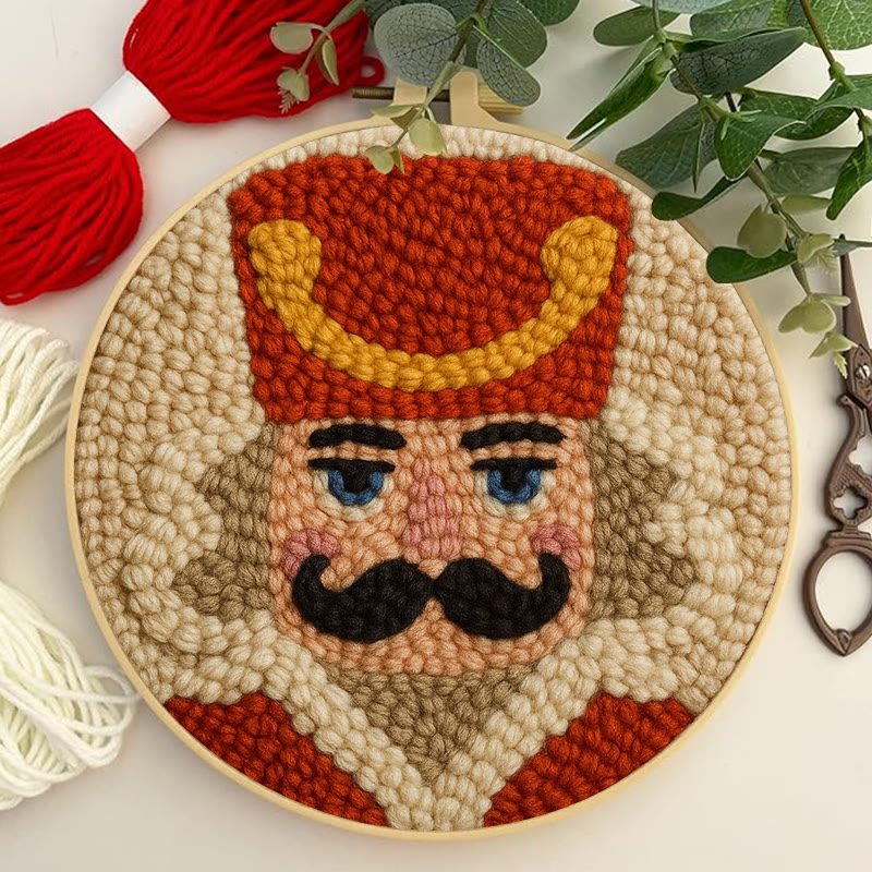 Christmas Soldier Punch Needle Kit - Christmas Tree Decor | Easy Handmade Craft - image 2