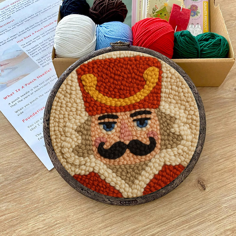 Christmas Soldier Punch Needle Kit - Christmas Tree Decor | Easy Handmade Craft - image 7