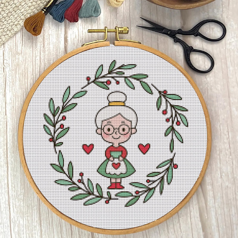  Cross Stitch Kit - Dear Grandma | Unique Handmade Craft | Perfect Birthday Gifts For Her - image 2