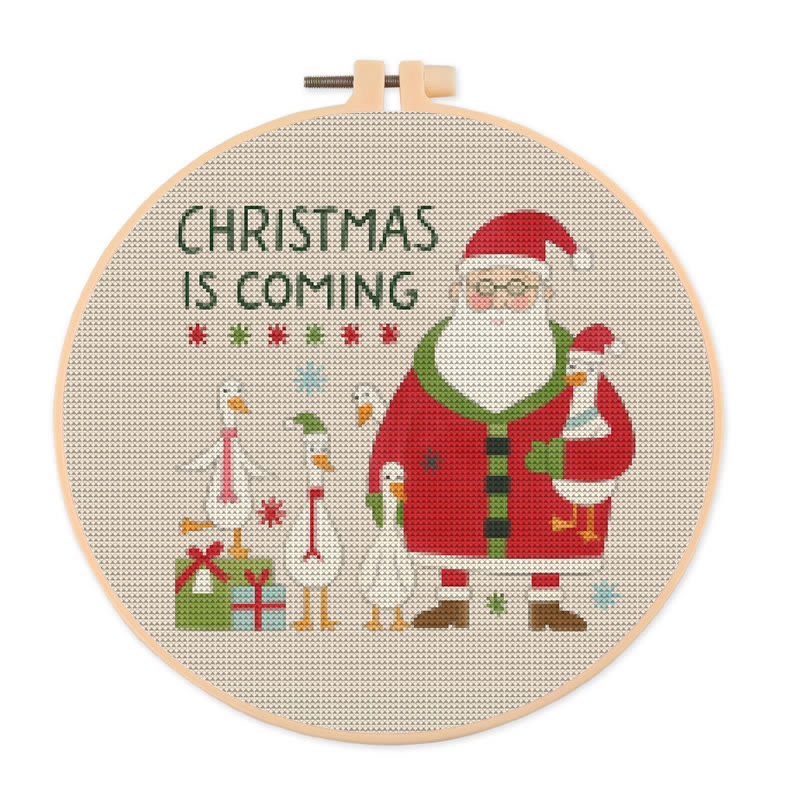  Cross Stitch Kit - Christmas Advent  | Diy Christmas Handicraft | Festival Stitch Artwork - 20×20cm - image 1