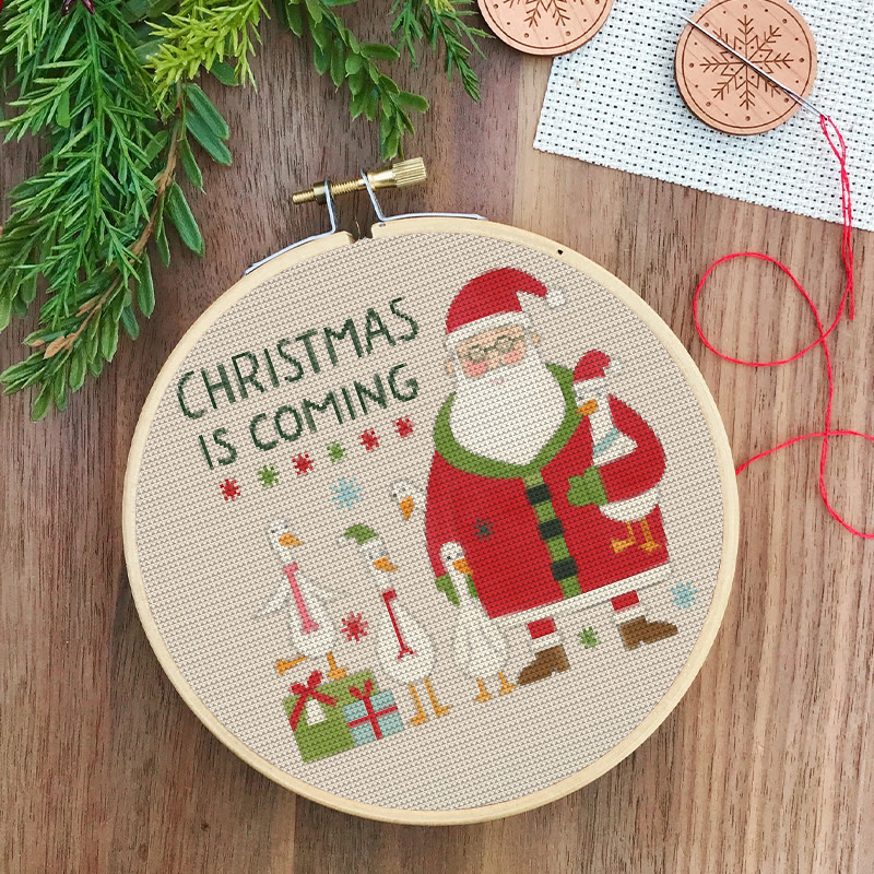  Cross Stitch Kit - Christmas Advent  | Diy Christmas Handicraft | Festival Stitch Artwork - image 2