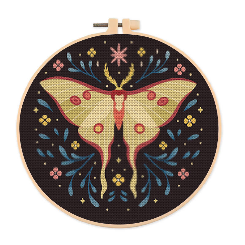  Cross Stitch Kit - Awesome Butterfly |  Delicate Handmade Craft | Perfect Gifts For Home Decor - 20×20cm - image 1