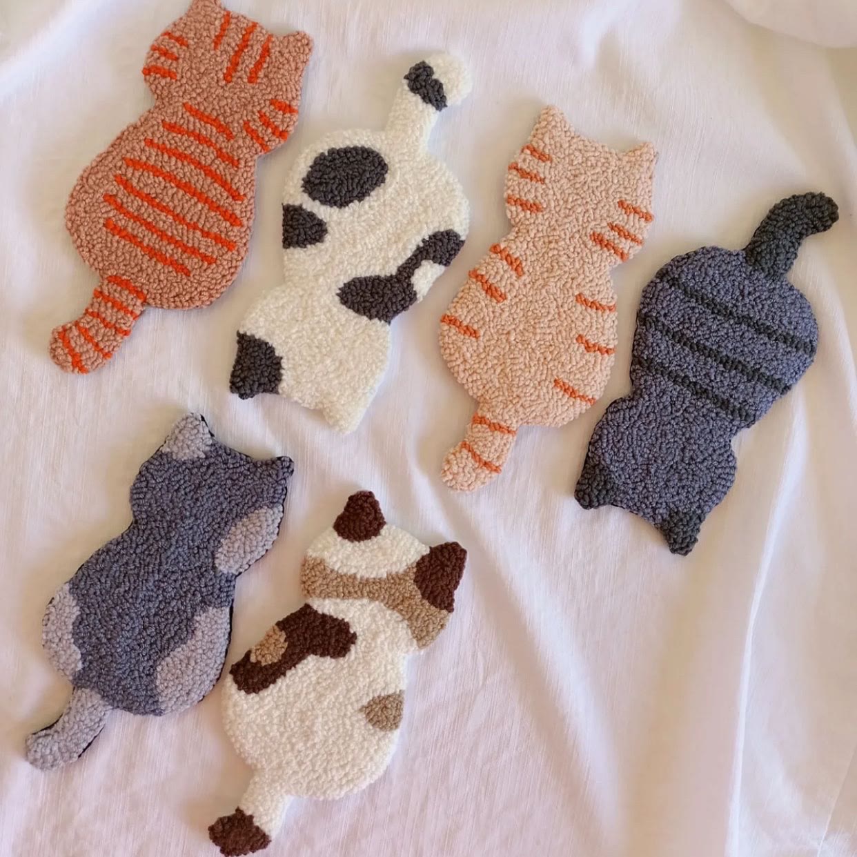 Punch Needle Cat Series Coaster Kits - Cat Lovers Birthday Gift | Diy Fridge Magnets | Perfect For Home Decor - image 2