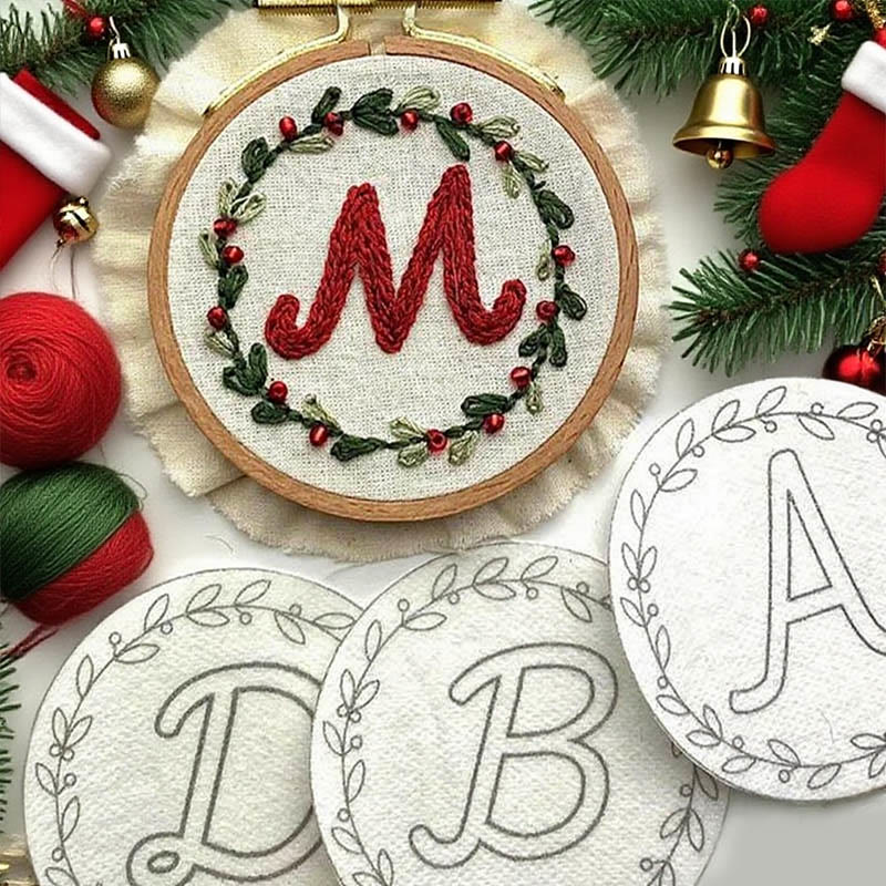  Christmas Alphabet Stick And Stitch Pattern | Perfect For Diy Project | Personalized Christmas Ornaments - image 2