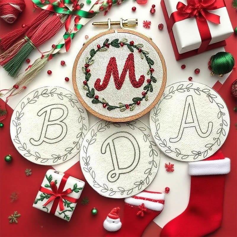  Christmas Alphabet Stick And Stitch Pattern | Perfect For Diy Project | Personalized Christmas Ornaments - image 1
