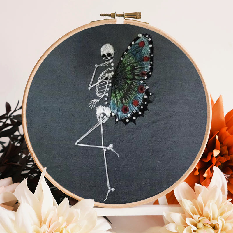 Rubbyoo Embroidery Kit - Skeleton Butterfly | Delicate Needle Artwork | Nice For Beginner - image 3