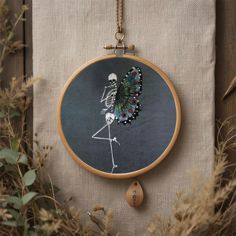 Rubbyoo Embroidery Kit - Skeleton Butterfly | Delicate Needle Artwork | Nice For Beginner - image 2