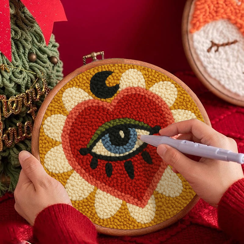 Mysterious Eye Punch Needle Kit - Perfect Craft For Home Decor | Diy Handmade Gifts - image 3