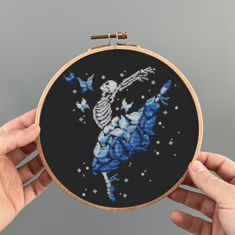  Cross Stitch Kit - Dancing Skeleton |Halloween Gothic  Needlework |  Decorative Wall Decor  - image 7