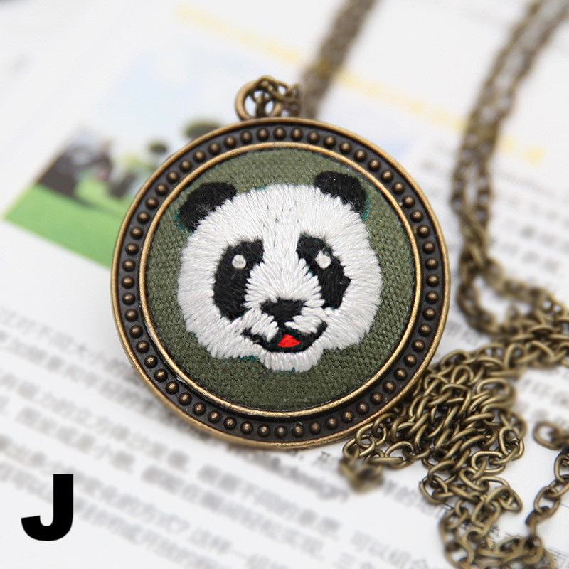 Embroidery Landscape Necklace Kits | Diy Backpack Pendant | Unique Birthday Gifts - J - image 14