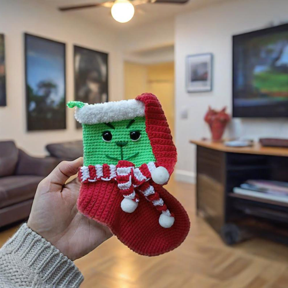 Diy Handmade Christmas Stocking Crochet Kit - Unique Christmas Tree Decor | Perfect Holiday Gifts  - E - image 6