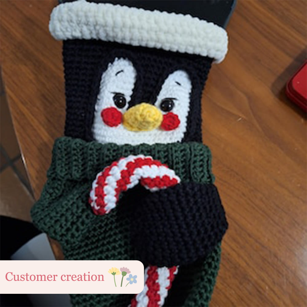 Diy Handmade Christmas Stocking Crochet Kit - Unique Christmas Tree Decor | Perfect Holiday Gifts  - image 13