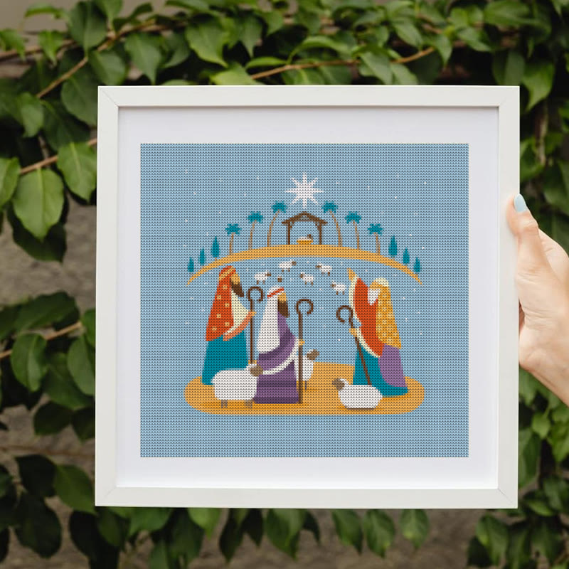 Cross Stitch Kit - Nativity Scenes | Merry Christmas Gift | Holy Needlepoint Ornament - image 6