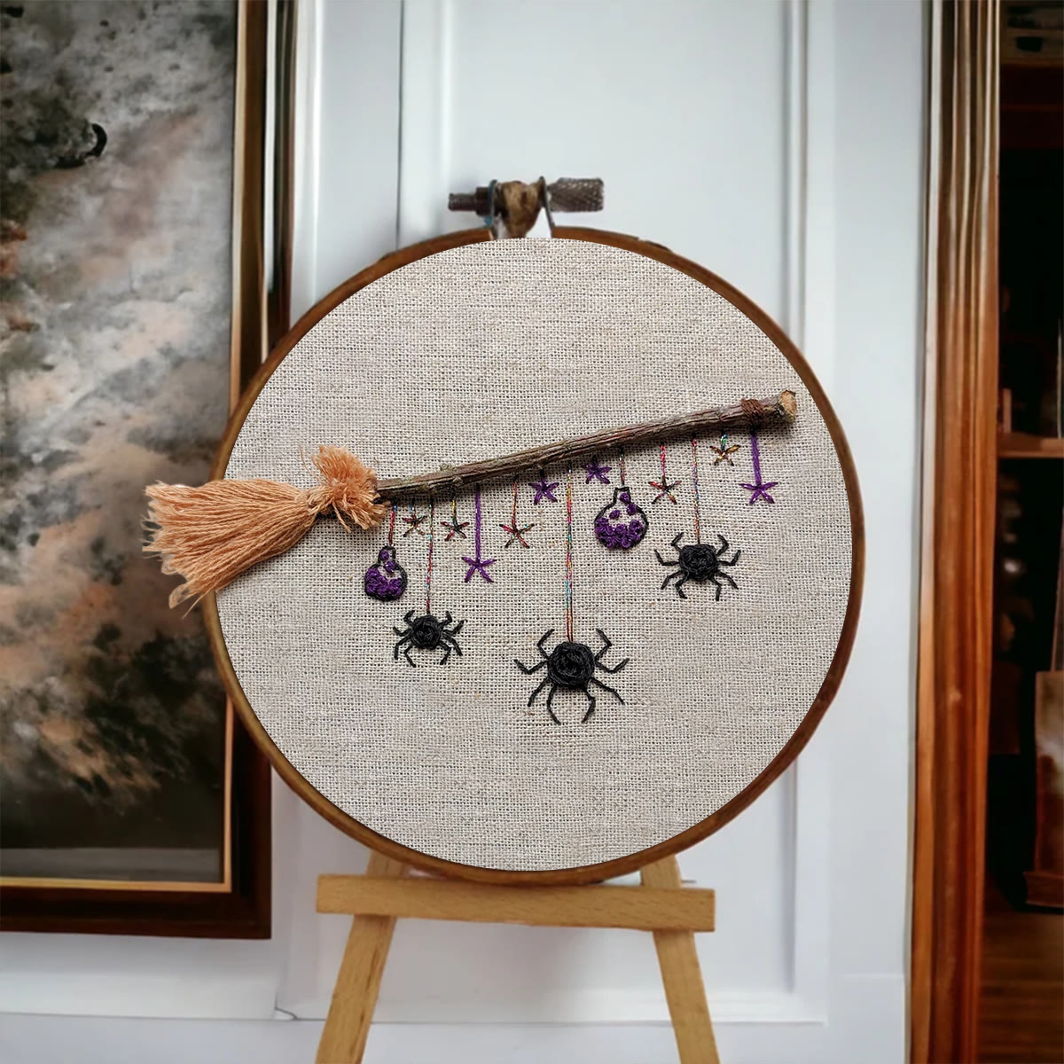 Rubbyoo Embroidery Kit - Halloween Spider | Creative Spooky Craft | Halloween Desk Decor - image 5