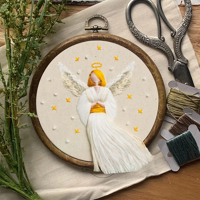 Rubbyoo Embroidery Kit - Christmas Angel | Winter And Christmas Craft | Holiday Ornaments Collection - image 2