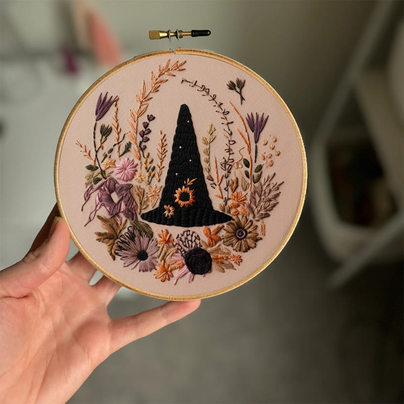 Rubbyoo Embroidery Kit -  Spooky Witch Hat | Perfect Halloween Gifts | Autumn Handmade Craft - image 2