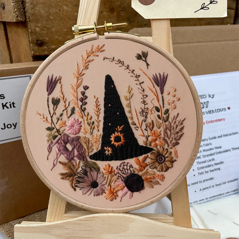 Rubbyoo Embroidery Kit -  Spooky Witch Hat | Perfect Halloween Gifts | Autumn Handmade Craft - image 6