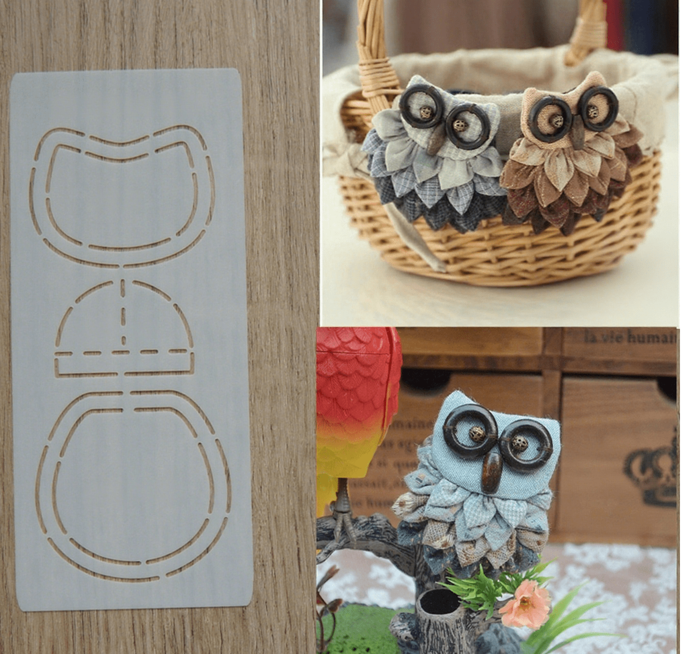 Embroidery  Owl Brooch Kit | Handmade Sewing Artwork | Nice Craft As Birthday Gifts - image 4