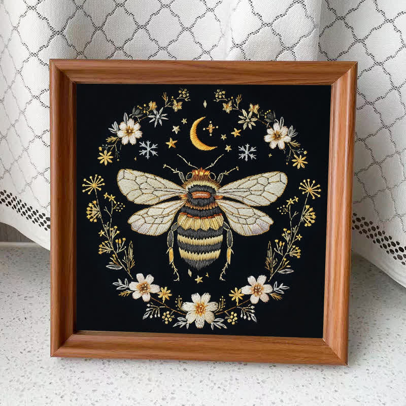 Rubbyoo Embroidery Kit- Magical Bee 2 - 15*15cm - Embroidery Kit Plus An Extra Frame - image 10