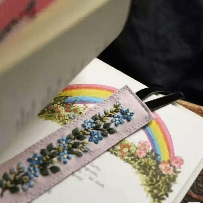 Embroidery Floral Bookmark Kit | Perfect Gifts For Book Lovers | Diy Handmade Artwork - image 3