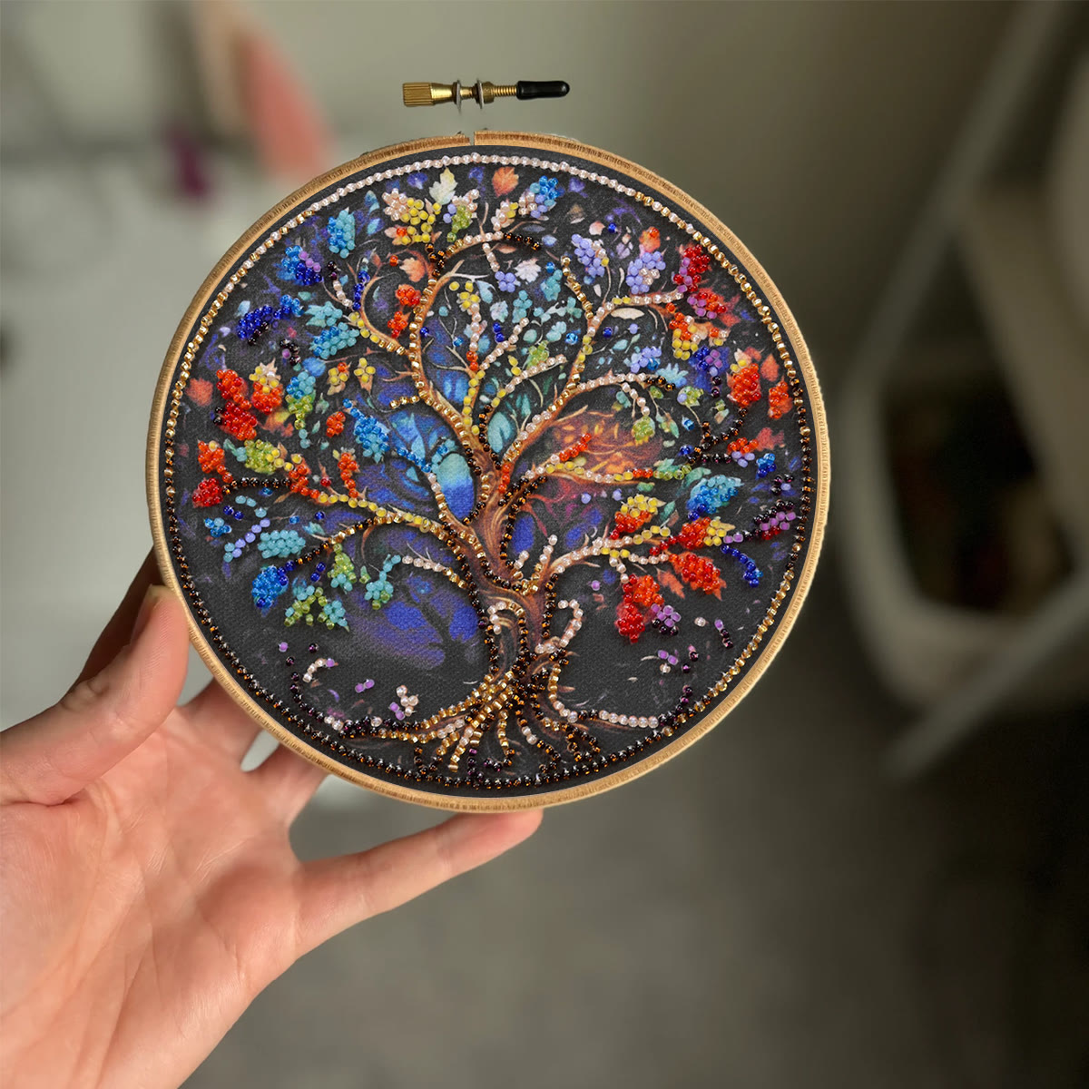 Rubbyoo Bead Embroidery Kit - Tree Of Life | Fantastic Needle Artwork | Craft For Home Adornment - image 9